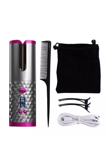 Generic Mini Traveling Automatic Curling Iron Electric Rotating Wireless Hair Curler Rechargeable Cordless C