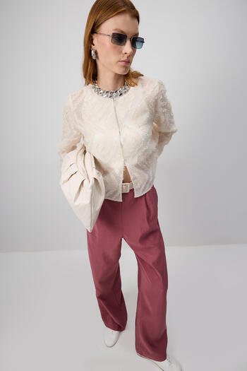 Touché Privé Detailed Copper Pants