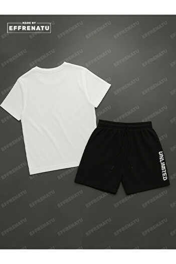 EFFRENATU T-Shirt and Shorts Set with Great Colors and Prints. Available in Plus Sizes