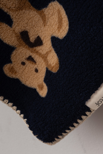Teddy Pie Cute Bears Patterned 90X100 cm Plush Baby Blanket
