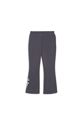 Puma Girls TROLLS Flared Pants - Gray