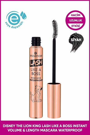 Essence Disney The Lion King Lash Lıke A Boss Anında Hacim Ve Uzunluk Etkili Suya Dayanıklı Maskara