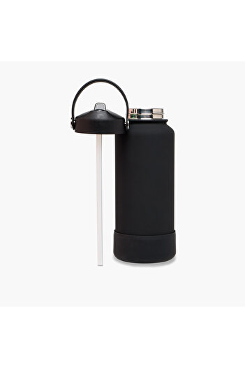 Lifestyle Solid Stainless Steel Sipper Water Bottle with Handle - 1 L