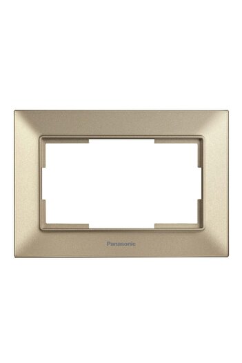 PANASONIC Arkedia Slim Pan double socket frame. Bronze