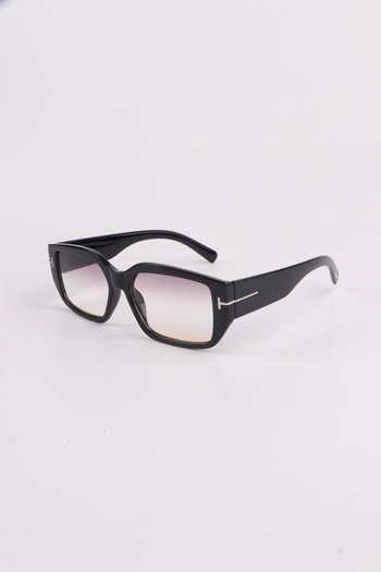 MACERATİ Caramello Unisex Black Frame Colored Glass Sunglasses