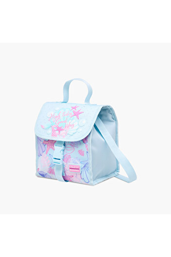 Roll Road Printed Lunch Bag with Buckle Closure