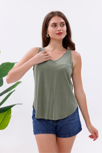 Pulli Collection Lycra Modal Fabric V-Neck Undershirt