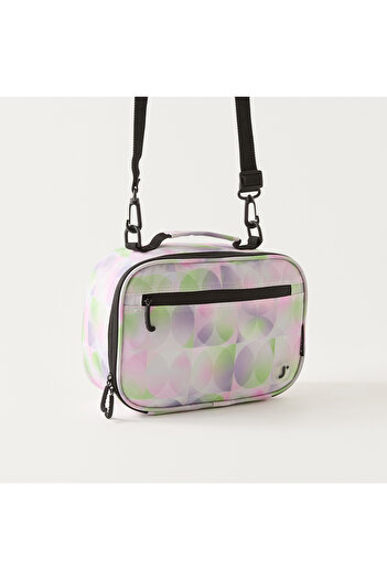 J World Printed Lunch Bag with Detachable Strap