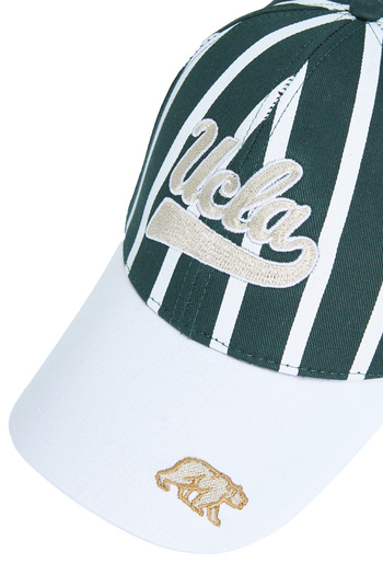 UCLA CHET Yeşil Baseball Cap Çizgili Nakışlı - Unisex Şapka