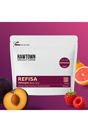 RAWTOWN Refisa Espresso 200 g - Ethiopia - Latte - Cappuccino - Americano - Kahve Çekirdeği - Çekirdek Kahve