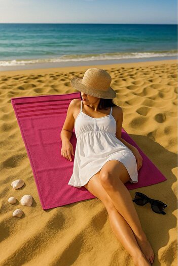 Miabella Home Beach Towel 100% Cotton Colorful Bath Towel Quick Dry Body Towel Peshtemal Beach Towel