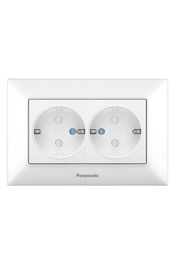 PANASONIC PRIZA SCHUKO DUBLA COPIL ARKEDIA SLIM ALB