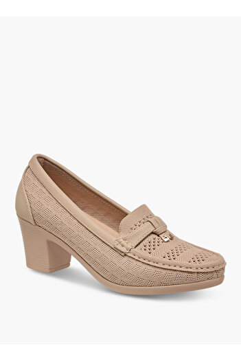 Flora Bella by Shoexpress Women Textured Slip-On Block Heel Shoes