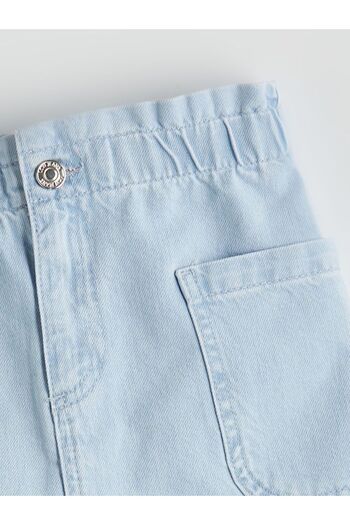 LC Waikiki Lcw Kids Buy Elastic Waist Cargo Jean Skirt for Girls