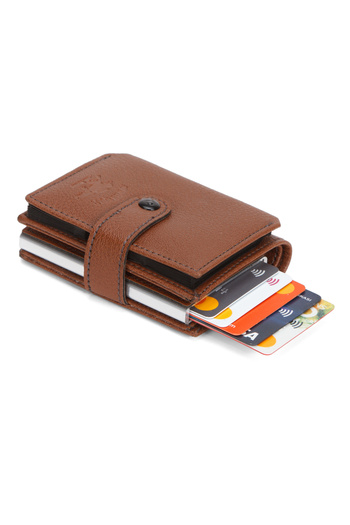 Newish Men's Accordion Mechanism Card Holder and Wallet
