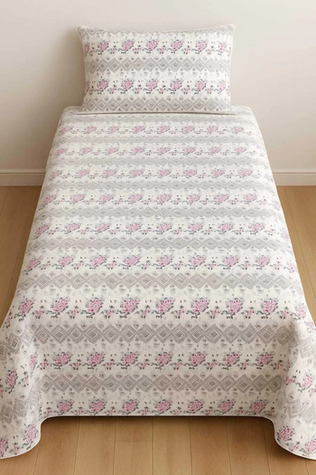 Lims 100% Cotton Quilt Single Pork Set