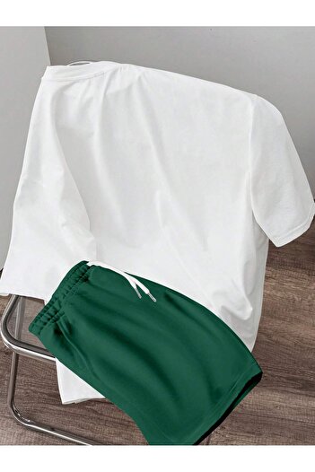 ACTIVE MODA - Men's Cotton Tshirt-Shorts 2-Piece Set Printed