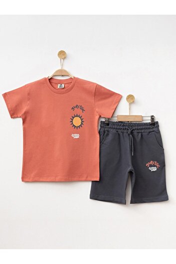 Giyinse Surf Sync Boy's Summer Suit Pomegranate