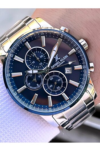 Daniel Klein Steel Cord Chronometer Dial Design 3 Atm Water Resistant Men Wristwatch 10602.13