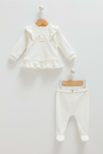 Caramell Romantic Color Double Set Ecru