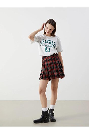 LC Waikiki XSIDE Crew Neck Γυναικείο μπλουζάκι με στάμπα Λος Άντζελες (S5)
