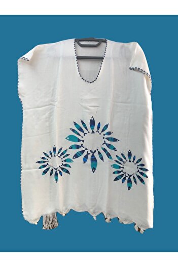 zera collection Bamboo Fabric Peshtemal Hand-Embroidered Sea Beach Dress Pool Spa Relaxed Fit