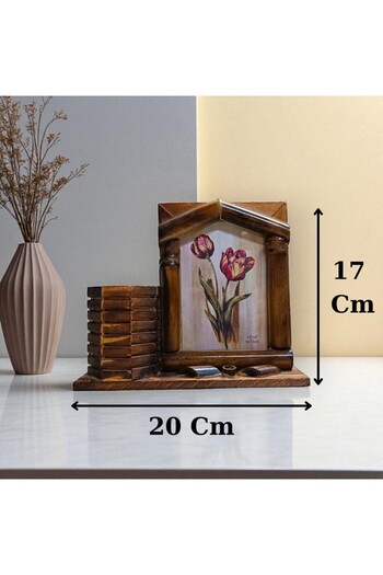 Nostaljik Lezzetler Wooden Pen Holder Frame