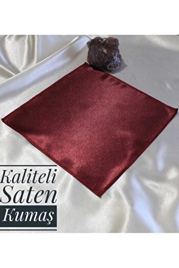 Store Saten Düz Erkek Cep Yaka Mendili Ceket Mendili