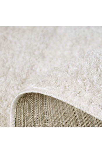 Fantasy Round Carpet 12500-10, Cream, Ivory, 30 Mm Thread, Anti-Allergic, Living Room