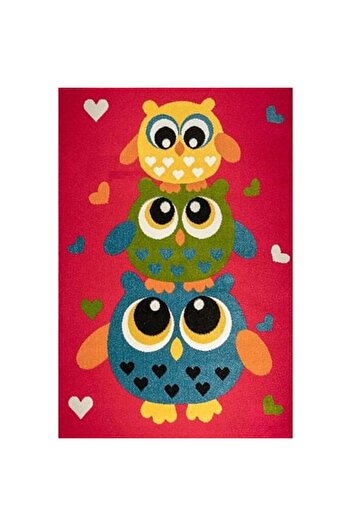 Covorexpert Kolibri Children's Room Carpet 11207-120, Red, 9 Mm Thread, Anti-Allergic