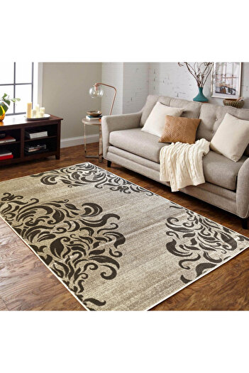 Mira Carpet 24031-243, Brown, 6 Mm Thread, Anti-Allergic, Living Room, Bedroom