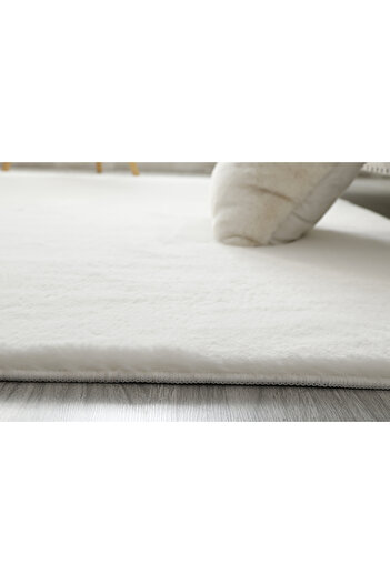 LOP Premium Belgian Carpet 060, White, 23 Mm Thread, Anti-Slip, Anti-Allergic