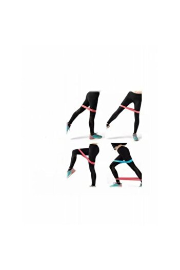 Cosfer Pilates Squat Aerobik Direnç Lastiği 5 Li Paket