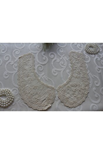 SHERLOCK HOME Cotton Scallop Raw Collar