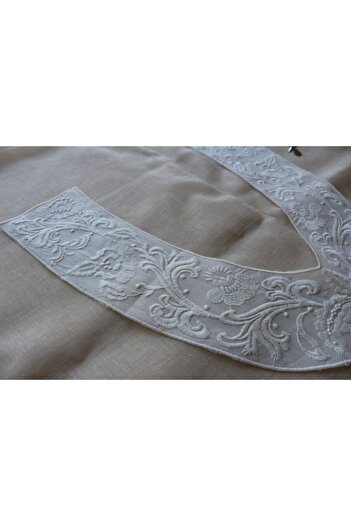 SHERLOCK HOME Cotton Scallop Raw Collar
