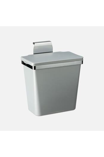 Pelikan Metal Hanging Plastic Trash Can Metal Gray 11Lt