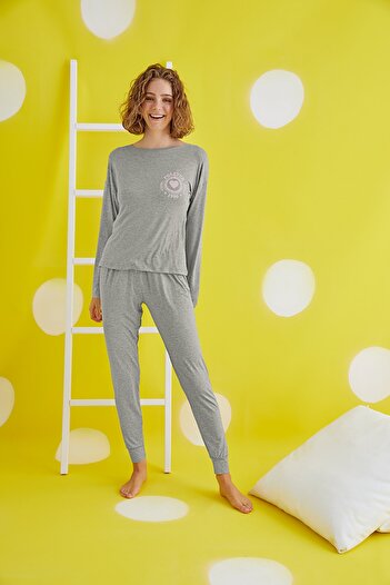 ZEY 30426 Women's Printed Pajama Set
