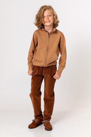 incity Boy's Hazelnut Velvet Trousers