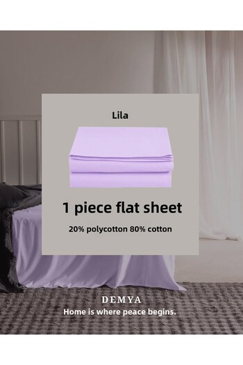 Demya Home Cotton Single Flat Sheet 160X240 cm