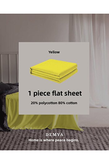 Demya Home Cotton Double Flat Sheet 220X240 cm