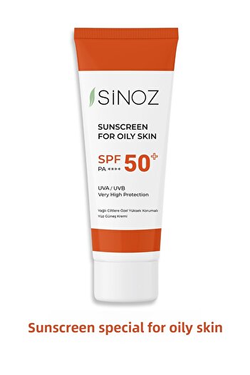 SİNOZ SPF 50 Sebum Balancing Rozjasňující vysoce ochranný opalovací krém na obličej 50 ml pro smíšenou mastnou pleť
