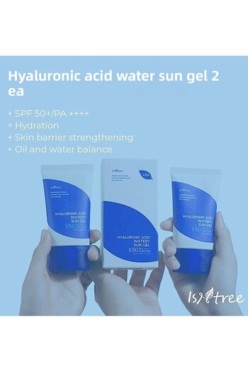 Isntree Pack of 2 Hyaluronic Acid Watery Sun Gel Set 50ml