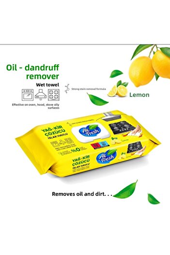 Tesa Ak Fresh Oil Dirt Soluble 48 Wet Towels for Heavy Oils