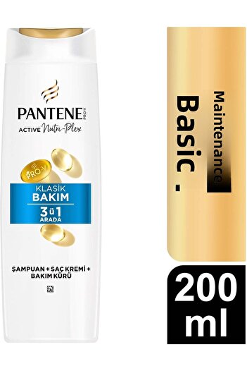 Pantene Basic Care 3 in 1 Shampoo 200 ml