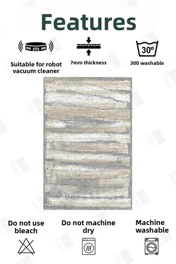 Faiend Set of 2 Washable Non-slip Based Bathroom Rug and Mat - Toilet Seat Set (6)