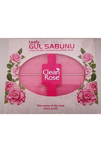 Clean Rose Natural Bath Soap with Rose Extract, Rose Petals 4X80G