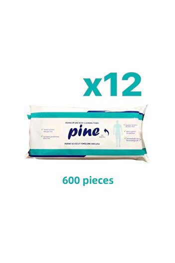 Pine Body Cleaning Perineum Wet Towels 50 Pieces X12 600 Sheets
