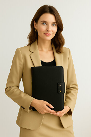 MESCHAIN Crazy Black MacBook Air Pro 13-14 ιντσών Organizer Χαρτοφύλακας και Τσάντα Laptop