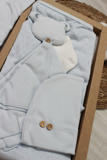 Caramell Barbosa Cute Bear Ayıcık Desenli 10'lu Hastane Çıkışı (56-62cm) ZE1455 Yeni Sezon 2025