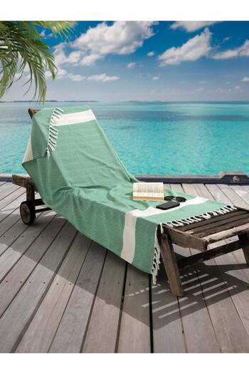 Karna Home Kh3967-5 Aegean Breeze Peshtemal Beach Towel 90X170 cm Soft Textured, Quick Drying Superior Quality Kh